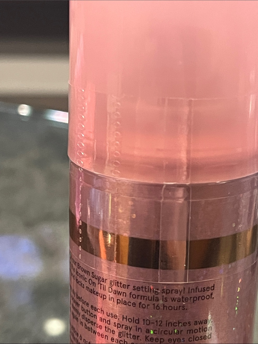 ONE/SIZE Brown Sugar On 'Til Dawn Waterproof Glitter Setting Spray - Picture 5 of 5